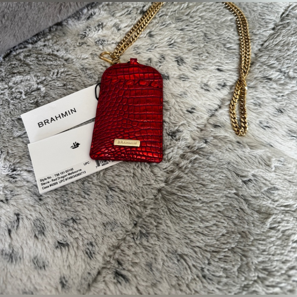 NWT Brahmin Stevie Red Dragon Melbourne Lanyard
